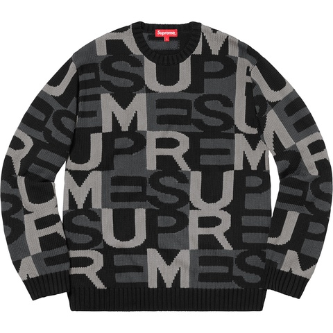 Big Letters Sweater - fall/winter 2018 - Supreme