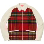 Supreme Plaid Front Zip Sweater (FW18)