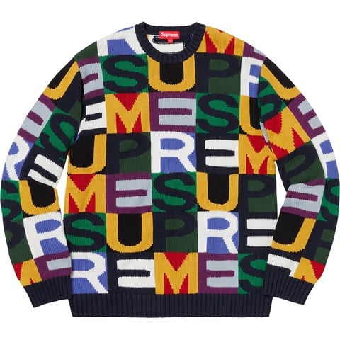 Big Letters Sweater - fall/winter 2018 - Supreme