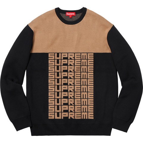 Supreme Logo Repeat Sweater - Colorway