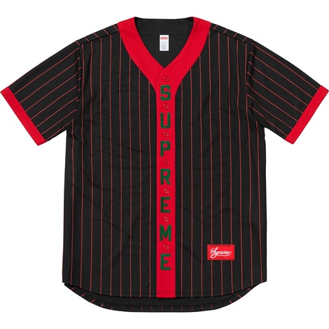 Supreme Vertical Logo Baseball Jersey - Colorway