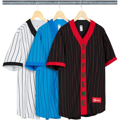 Supreme Vertical Logo Baseball Jersey - $118.00