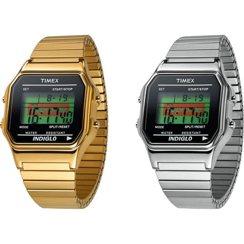 TIMEX INDIGLO 腕時計 シルバー Supreme Timex Supreme Digital Watch Debuts To High Demand | aBlogtoWatch