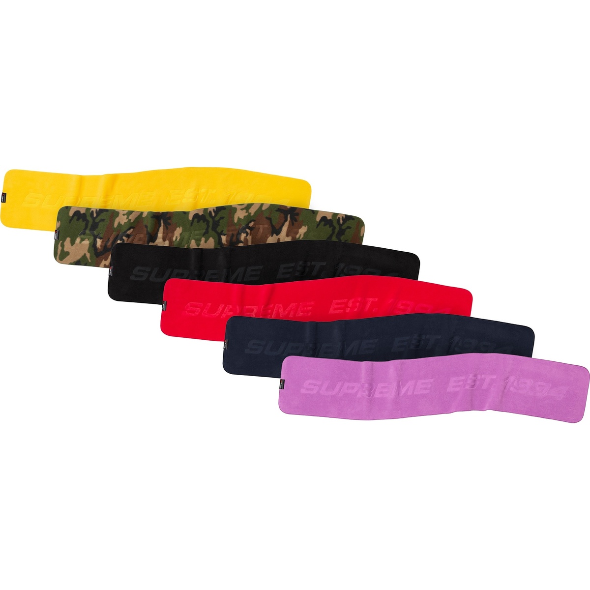 バンダナ/スカーフ Supreme Polartec Logo Scarf Supreme Polartec® Logo Scarf Supreme - Black Fleece New With Tags