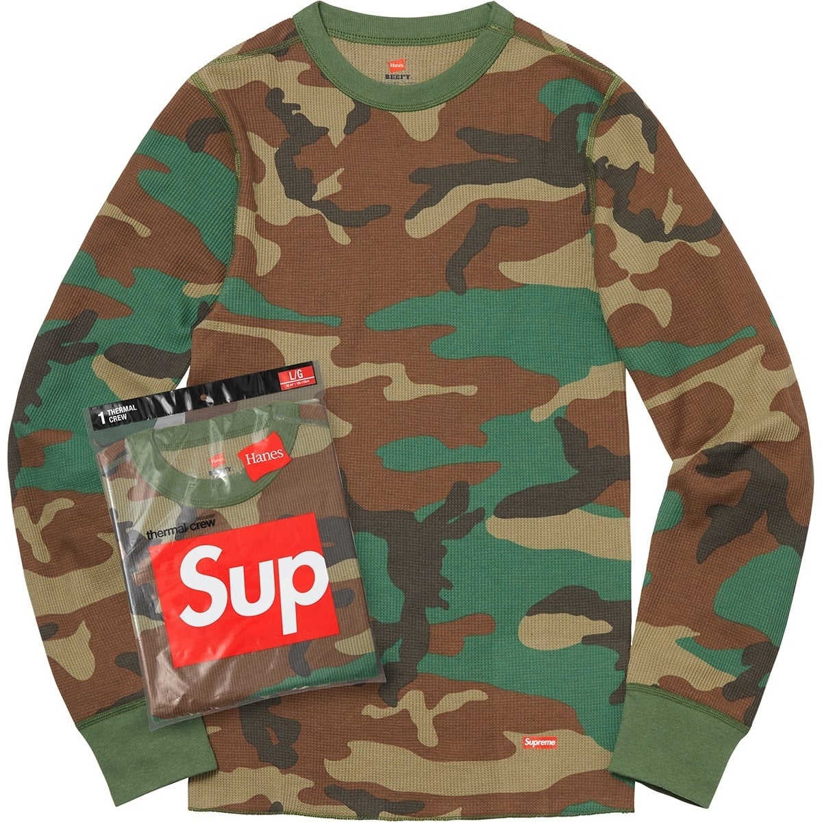 Supreme®/Hanes® Thermal Crew (1 Pack) - SupremeCommunity