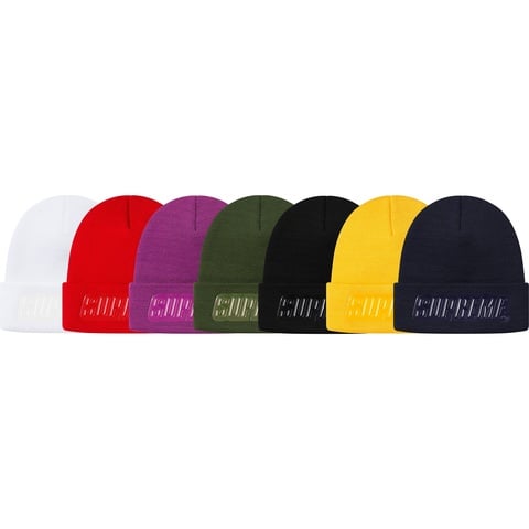 Supreme Raised Patent Logo Beanie - $36.00