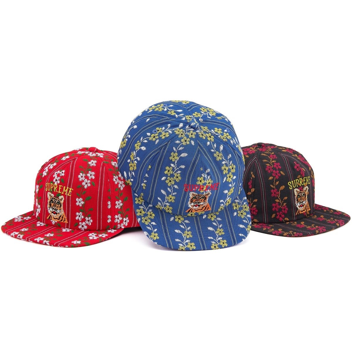 美品　Supreme Flower Jacquard 5-Panel キャップ Flower Jacquard 5-Panel - fall/winter 2019 - Supreme