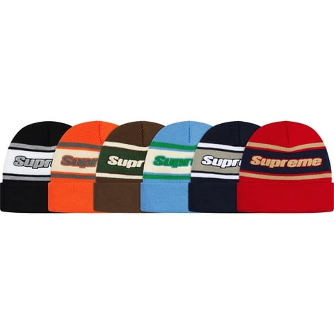 シュプリーム Supreme Chenille Stripe Beanie Chenille Stripe Beanie - fall/winter 2019 - Supreme