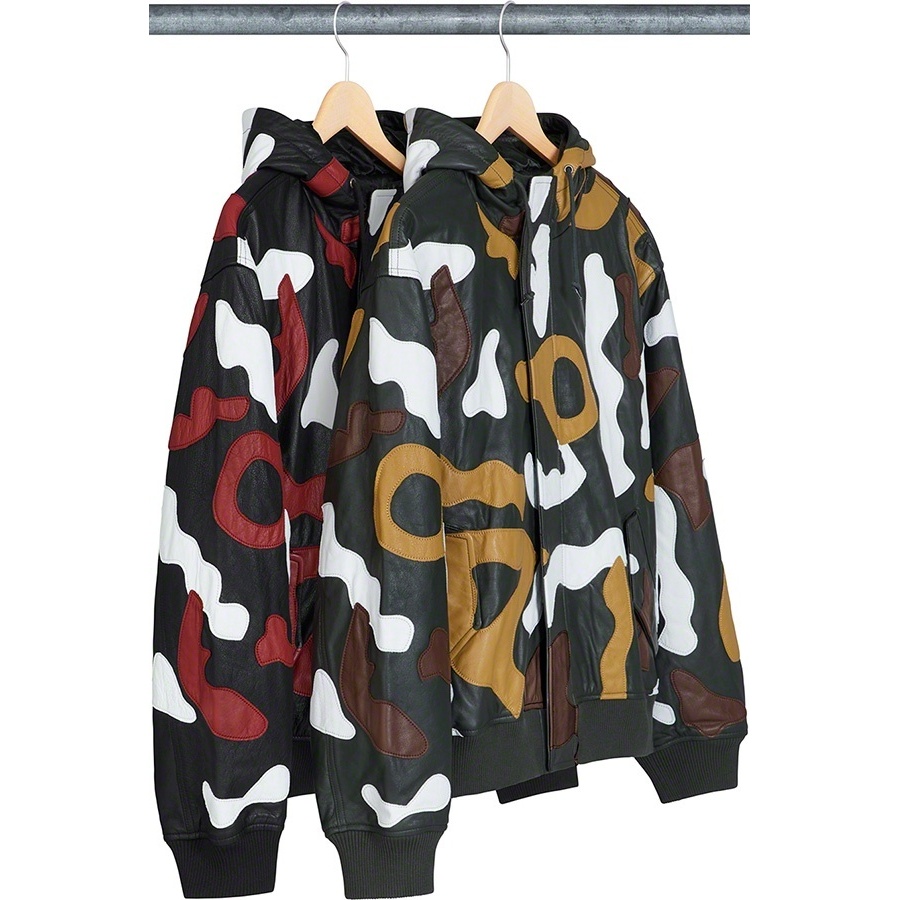 ジャケット・アウター SUPREME 19AW Camo Leather Hooded Jacket Camo Leather Hooded Jacket - fall/winter 2019 - Supreme