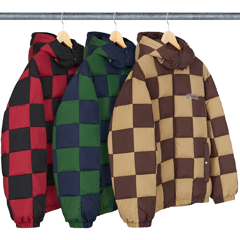 z*n様 Supreme 19AW Checkerboard Puffy Jac Checkerboard Puffy Jacket - fall/winter 2019 - Supreme