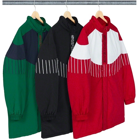 Supreme Pinstripe Panel Sports Parka - $238.00