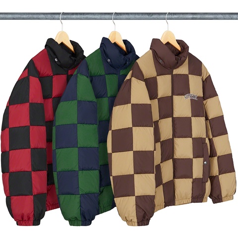 Supreme Checkerboard Puffy Jacket - Colorway