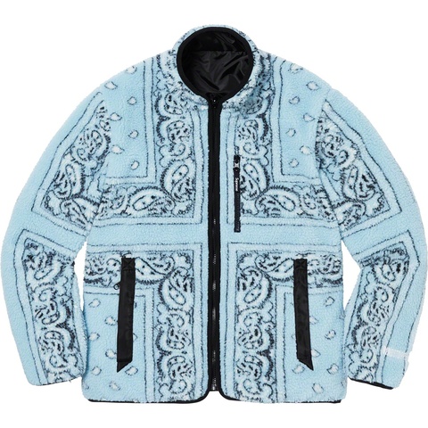 Supreme Reversible Bandana Fleece Jacket - Colorway
