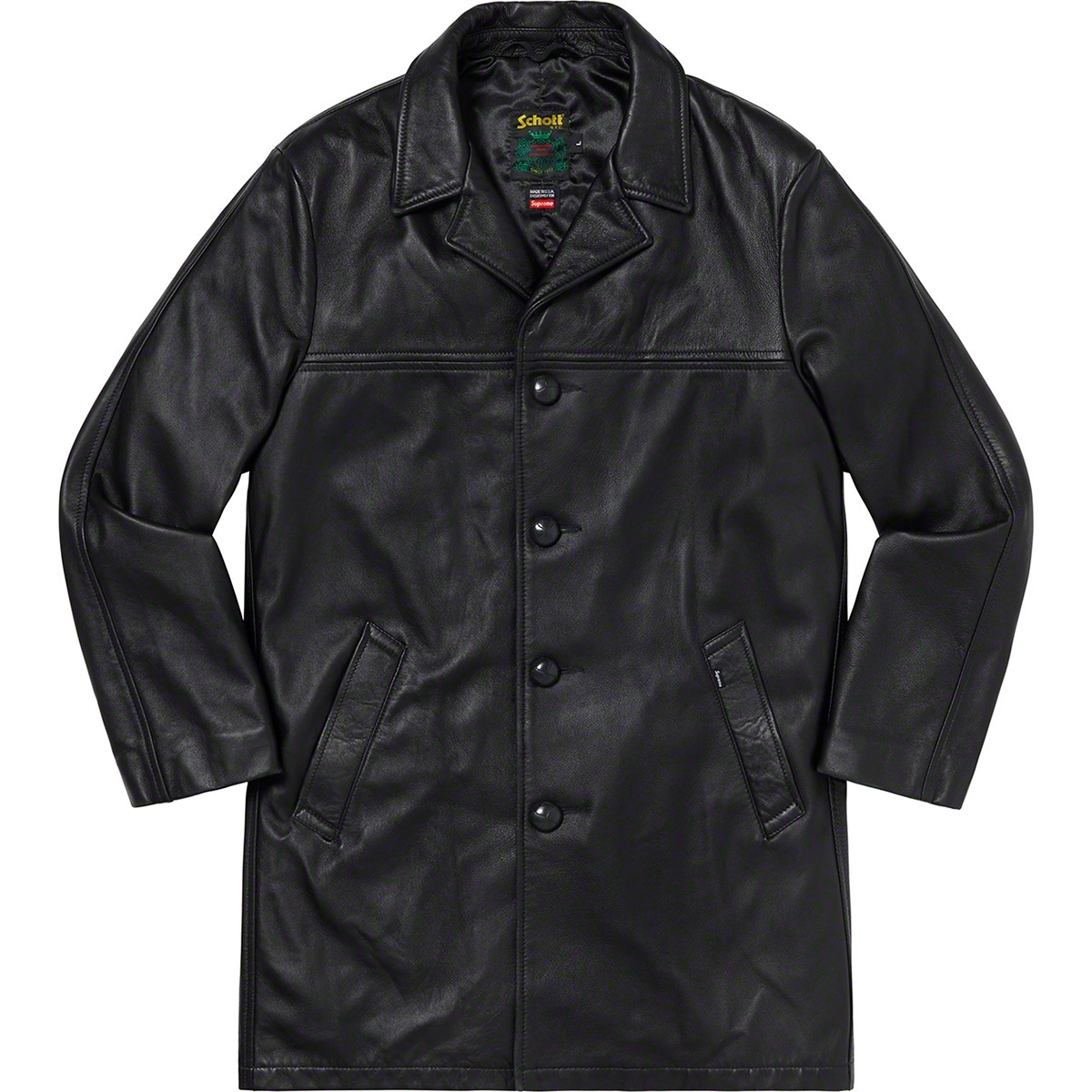 Supreme®/Schott® Leather Overcoat - Supreme