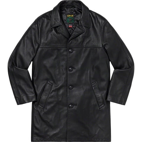 Supreme®/Schott® Leather Overcoat - Supreme