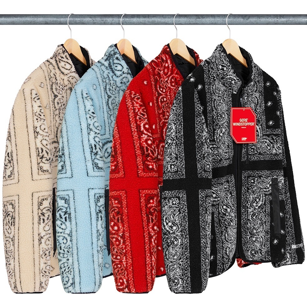 Reversible Bandana Fleece Jacket - Supreme