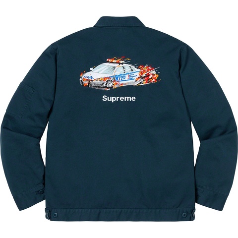 ジャケット・アウター Supreme Cop Car Embroidered Work Jacket Cop Car Embroidered Work Jacket - fall/winter 2019 - Supreme