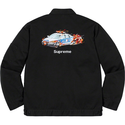 ジャケット・アウター supreme cop car embroidered workjacket M Cop Car Embroidered Work Jacket - fall/winter 2019 - Supreme