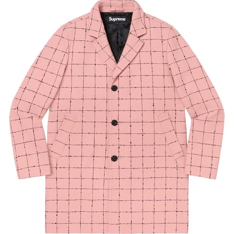 Wool Windowpane Overcoat - fall/winter 2019 - Supreme