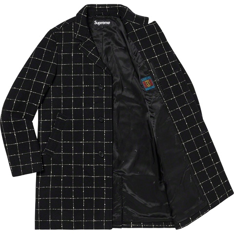 Wool Windowpane Overcoat - fall/winter 2019 - Supreme
