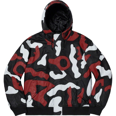 Camo Leather Hooded Jacket - fall/winter 2019 - Supreme