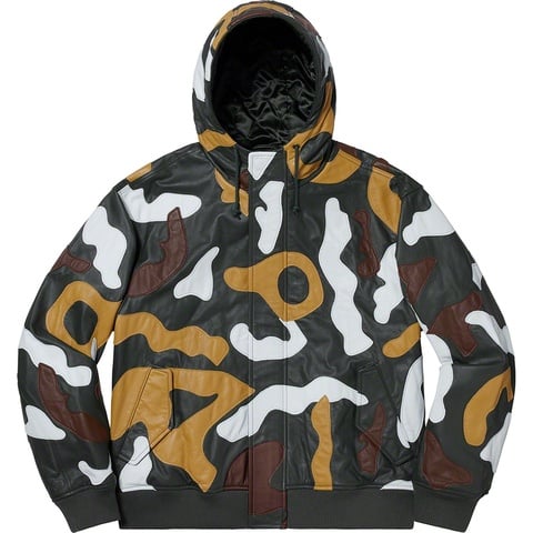 Camo Leather Hooded Jacket - fall/winter 2019 - Supreme