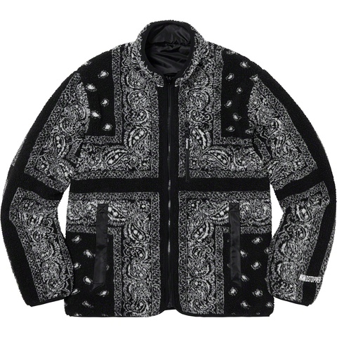 Supreme Reversible Bandana Fleece Jacket - Colorway
