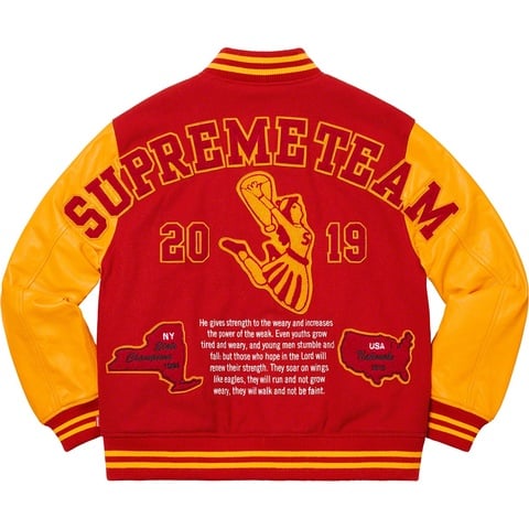 Team Varsity Jacket - fall/winter 2019 - Supreme Team Varsity Jacket - fall/winter 2019 - Supreme