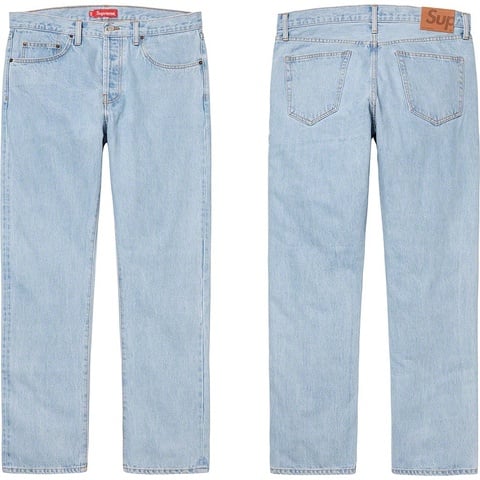 Supreme Stone Washed Slim Jean - $168.00