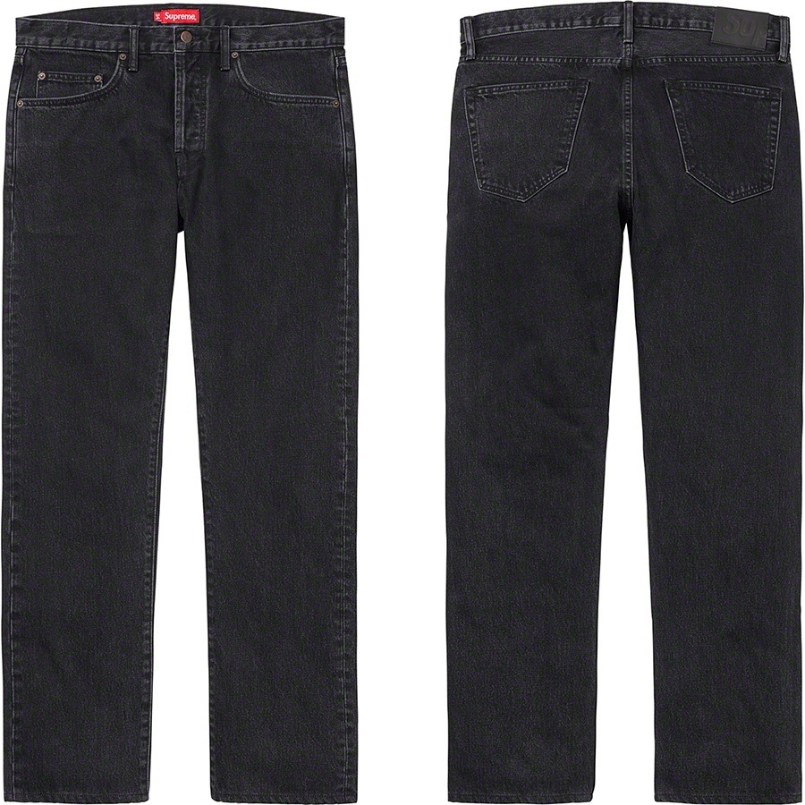 Supreme Stone Washed Black Slim Jean (fall/winter 2019) - $148.00