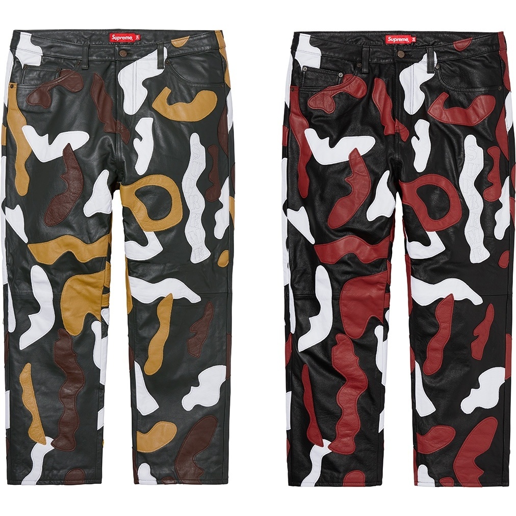 Camo Leather 5-Pocket Pant - fall/winter 2019 - Supreme