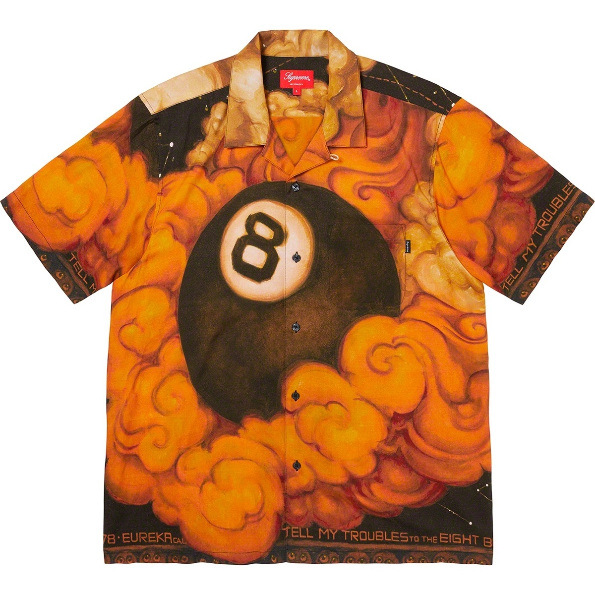 Martin Wong/Supreme 8-Ball Rayon S/S Shirt - Supreme
