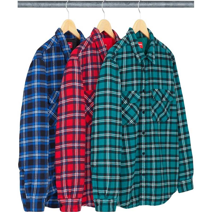 Arc Logo Quilted Flannel Shirt - SupremeCommunity