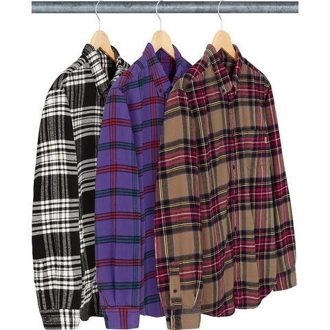 Supreme Tartan Flannel Shirt - $128.00