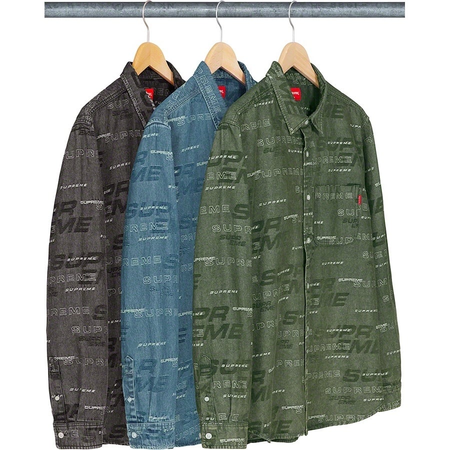 Dimensions Logo Denim Shirt - fall/winter 2019 - Supreme