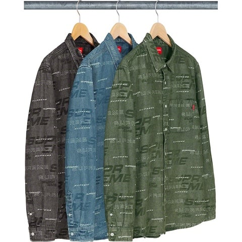 Dimensions Logo Denim Shirt - fall/winter 2019 - Supreme