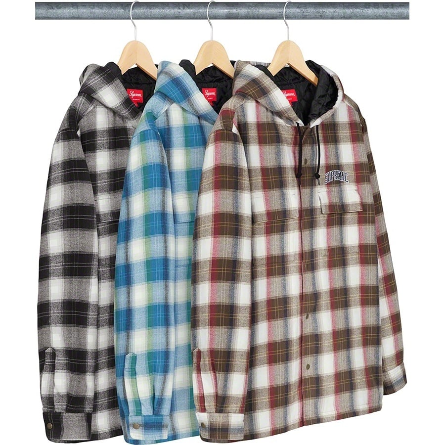 Quilted Hooded Plaid Shirt - SupremeCommunity