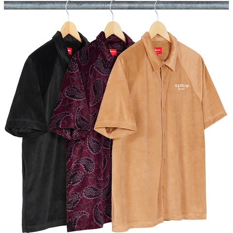 Supreme Velour S/S Shirt - $110.00