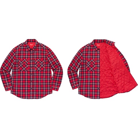 Arc Logo Quilted Flannel Shirt - fall/winter 2019 - Supreme