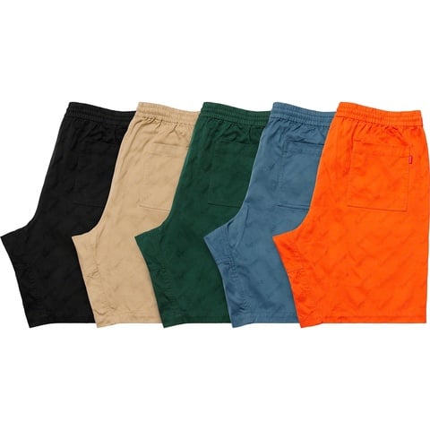 Supreme Jacquard Logos Twill Short - $118.00