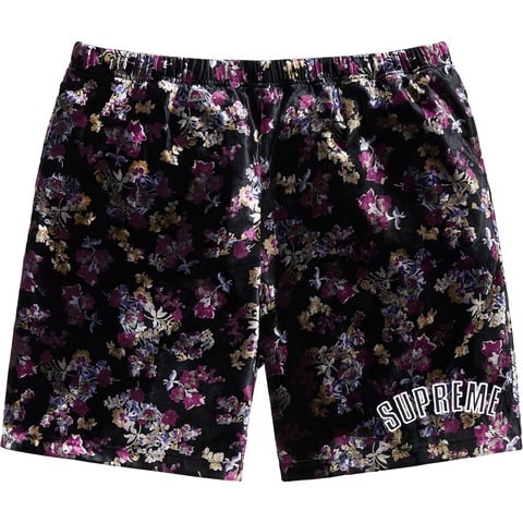 Supreme Floral Velour Short - $118.00