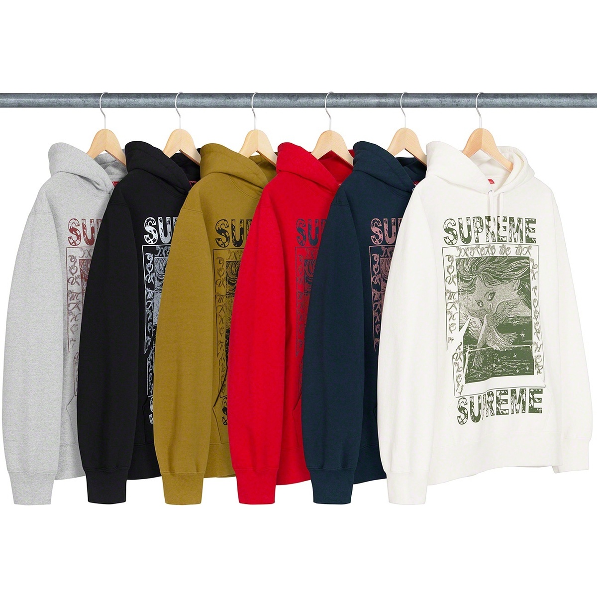 Supreme Doves Hooded Sweatshirt (fall/winter 2019) - $158.00