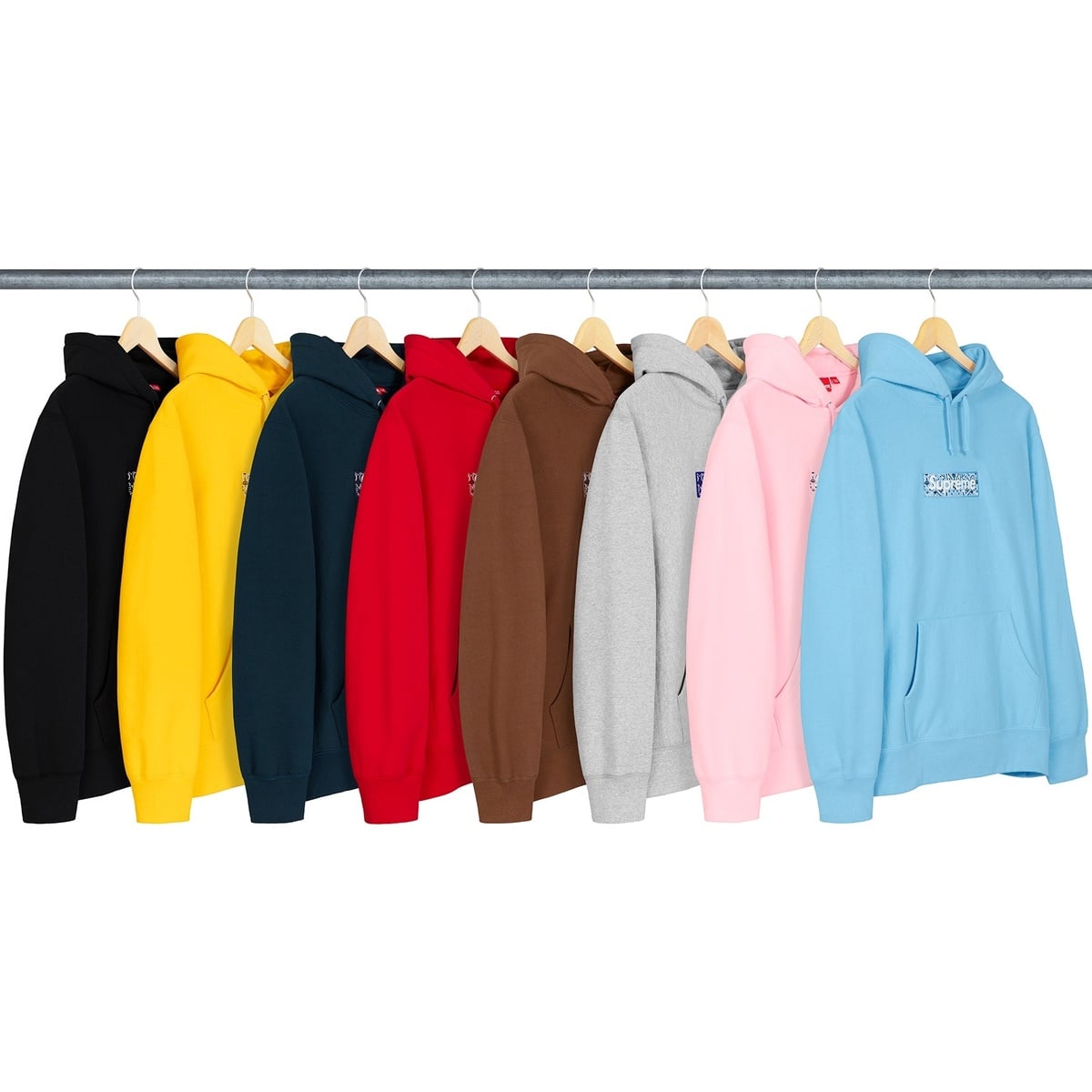 N*7様 Bandana Box LogoHoodedSweatshirt su Supreme Bandana Box Logo Hooded Sweatshirt Black Men's - FW19 - US