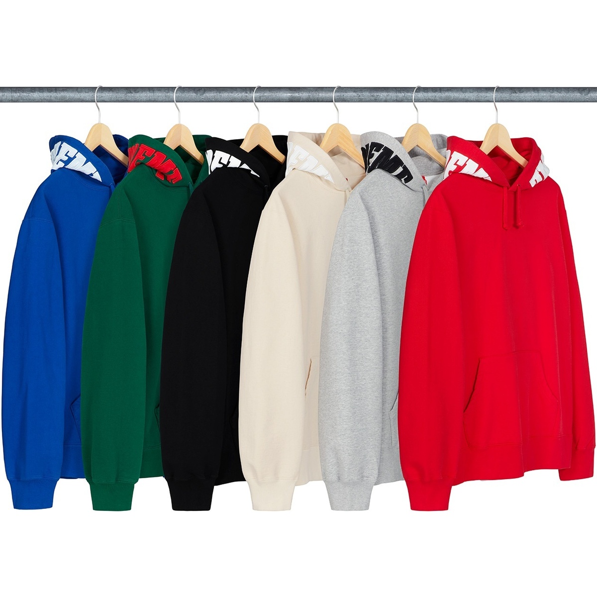 Supreme Mirrored Logo Hooded Sweatshirt (fall/winter 2019) - $158.00