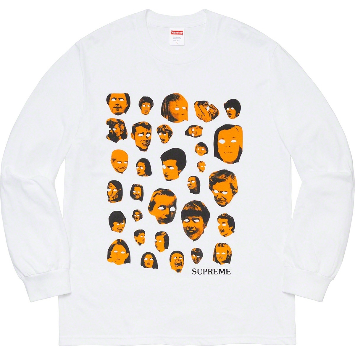 Supreme Faces L/S Tee (fall/winter 2019) - $40.00