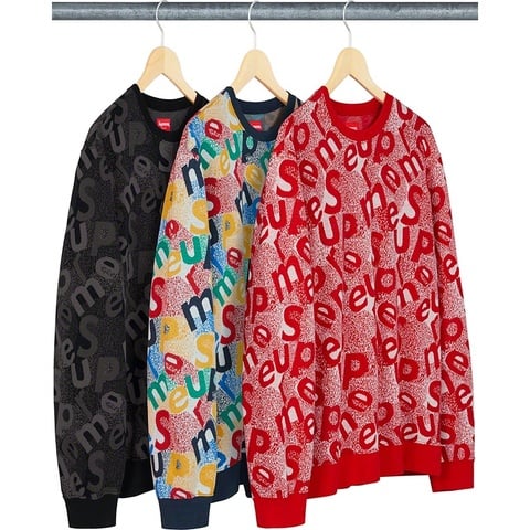 Supreme Scatter Text Crewneck - $118.00