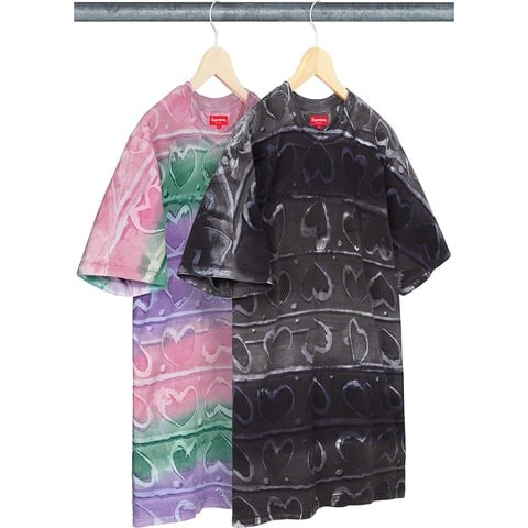 Supreme Hearts Dyed S/S Top - $68.00