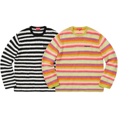 Supreme Stripe Mohair Sweater - $158.00