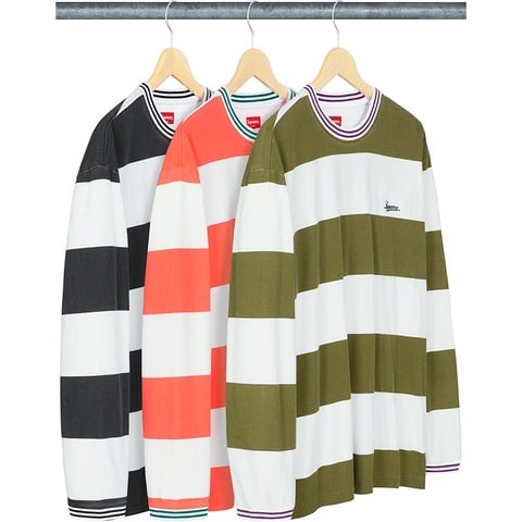 Supreme Printed Stripe L/S Top - $98.00