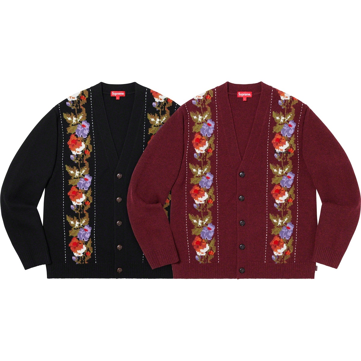Floral Stripe Cardigan - fall/winter 2019 - SupremeCommunity